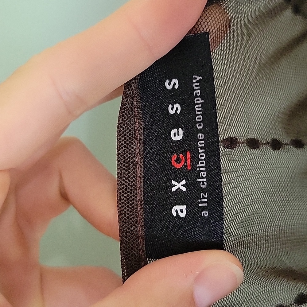 Axcess Y2K Vintage Sheer Lace Blouse - Picture 6 of 7